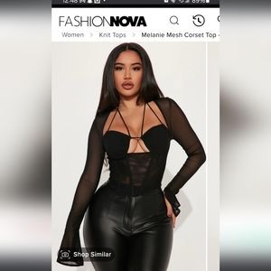 2 Black Fashion Nova Tops NWT 2X